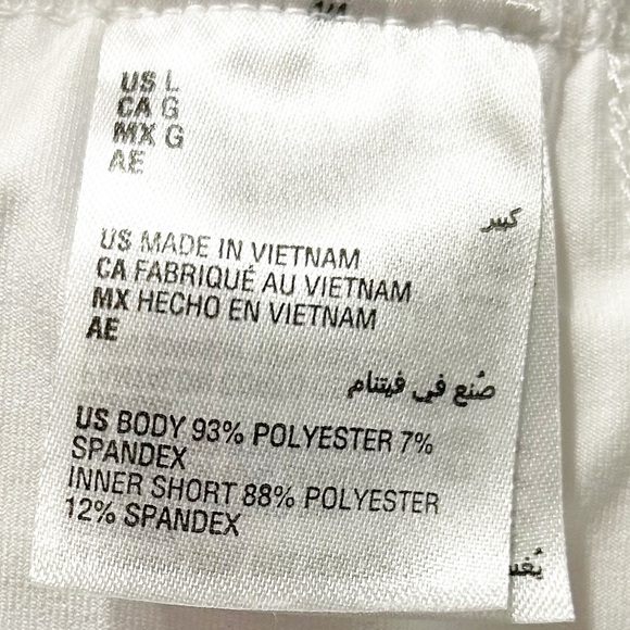 Ideology White Pleated Mini Tennis Skirt Short Lining Elasticized Waistband 🤍🎾 - Picture 9 of 10